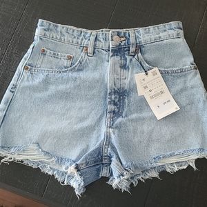 Zara Hi Rise Denim Short